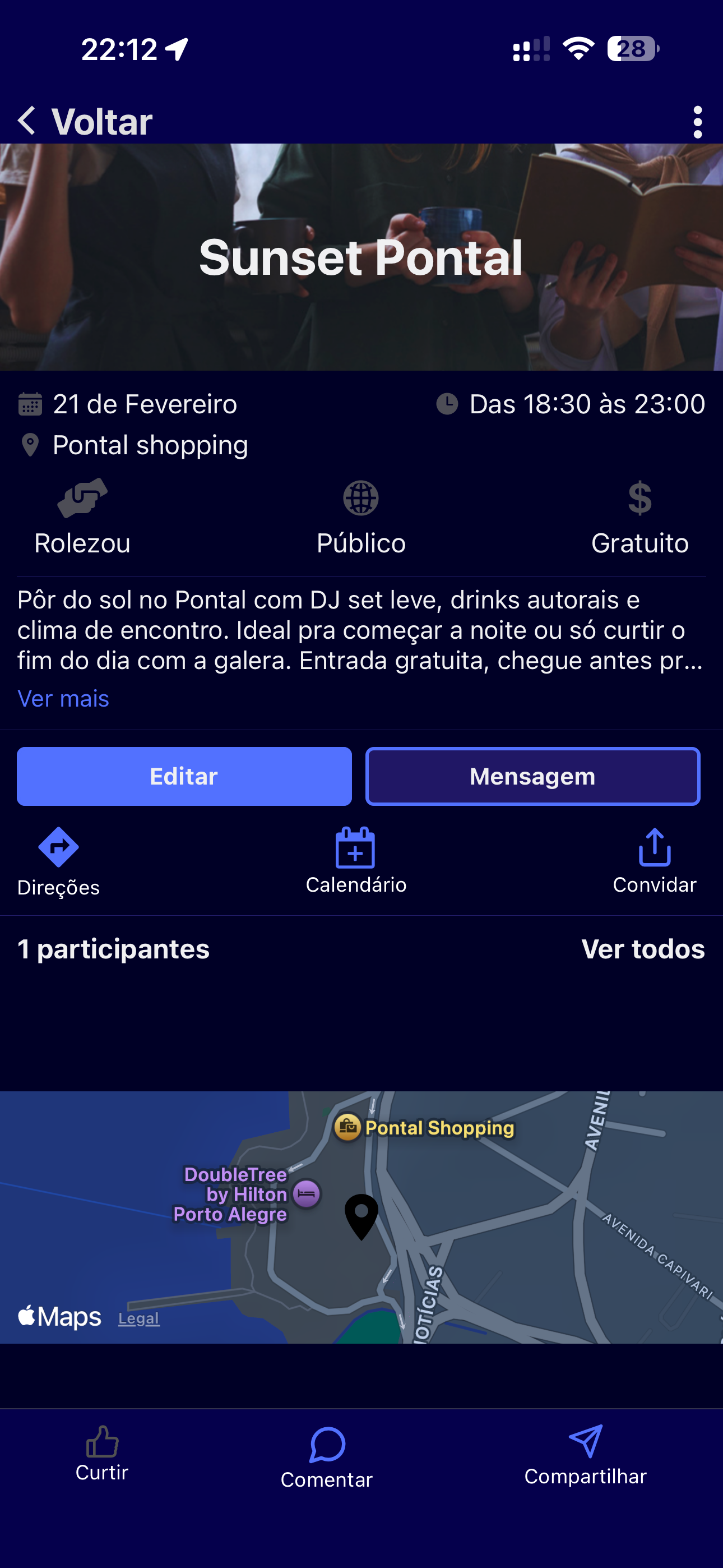 Convites e presença no Rolezou